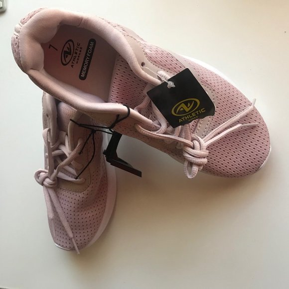 Athletic Works Tennis Shoes Memory Foam Women Sz 7 - Picture 3 of 6